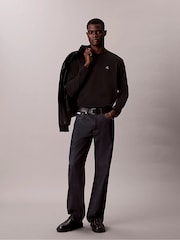 Calvin Klein Black Relaxed Monogram T-Shirt - Image 3 of 5