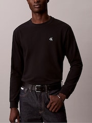 Calvin Klein Black Relaxed Monogram T-Shirt - Image 4 of 5