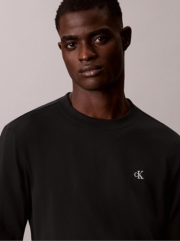 Calvin Klein Black Relaxed Monogram T-Shirt - Image 5 of 5