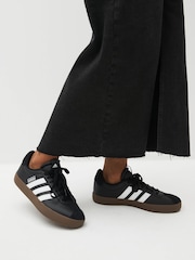 adidas Black/White VL Court 3.0 Trainers - Image 1 of 12