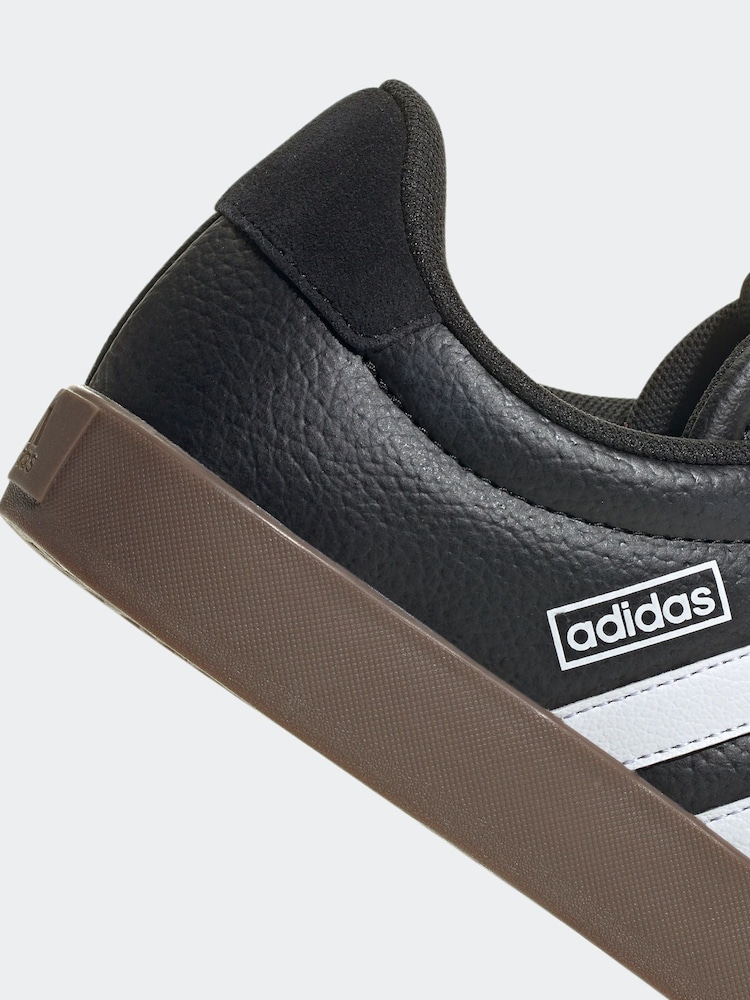 adidas Black/White VL Court 3.0 Trainers - Image 11 of 12