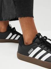 adidas Black/White VL Court 3.0 Trainers - Image 3 of 12