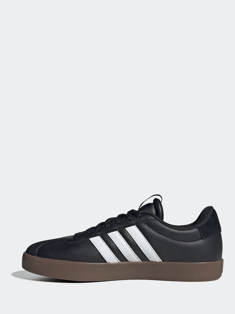 adidas Black/White VL Court 3.0 Trainers - Image 6 of 12