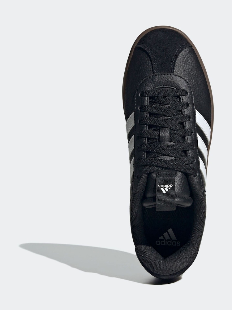adidas Black/White VL Court 3.0 Trainers - Image 9 of 12