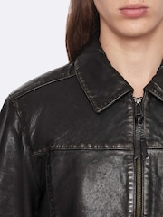 AllSaints Black Oakland Jacket - Image 6 of 8
