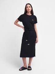 Barbour® International Whitson Stretch Cotton Midi Dress - Image 3 of 7