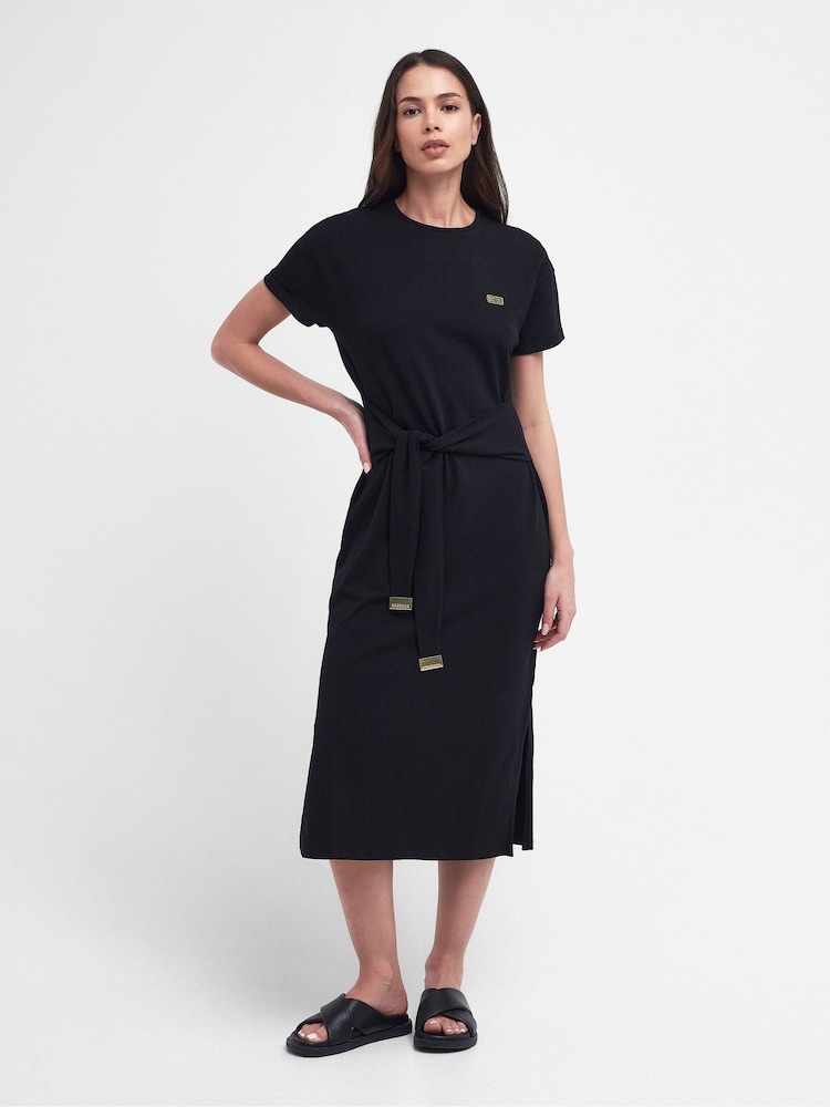 Barbour® International Whitson Stretch Cotton Midi Dress - Image 3 of 7