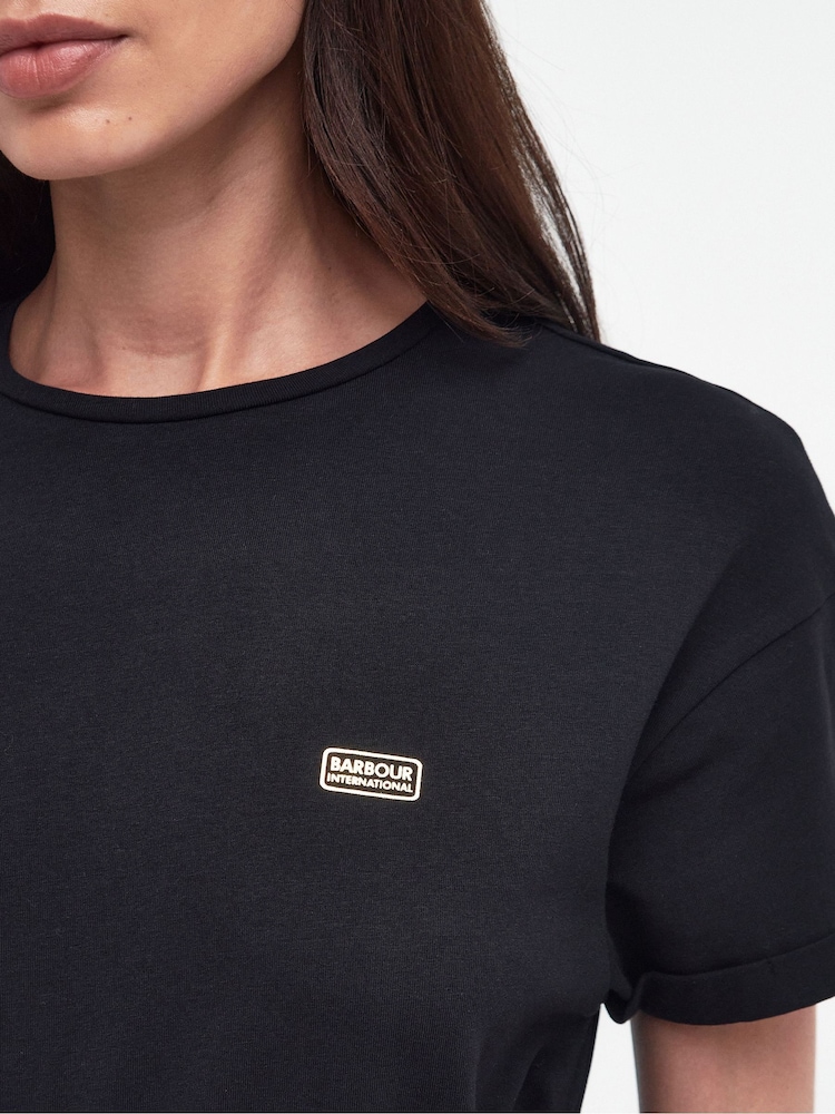 Barbour® International Whitson Stretch Cotton Midi Dress - Image 5 of 7