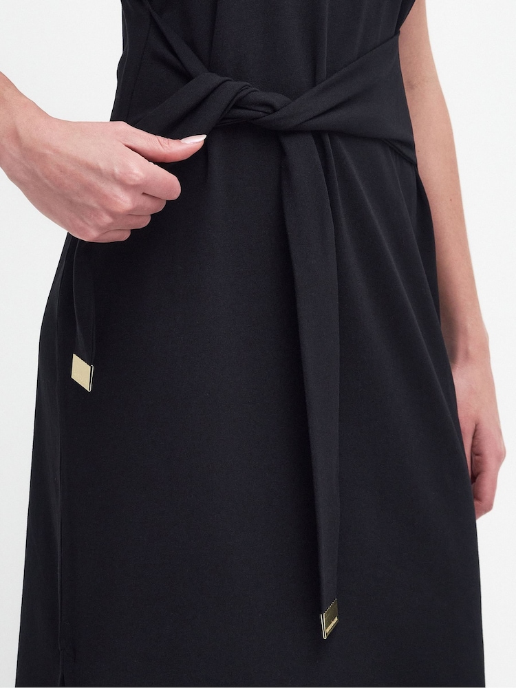 Barbour® International Whitson Stretch Cotton Midi Dress - Image 6 of 7