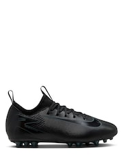 Nike Black/Green Kids Zoom Mercurial Vapor 16 Academy Artificial Ground Football Boots - Image 1 of 12