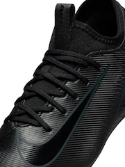 Nike Black/Green Kids Zoom Mercurial Vapor 16 Academy Artificial Ground Football Boots - Image 11 of 12