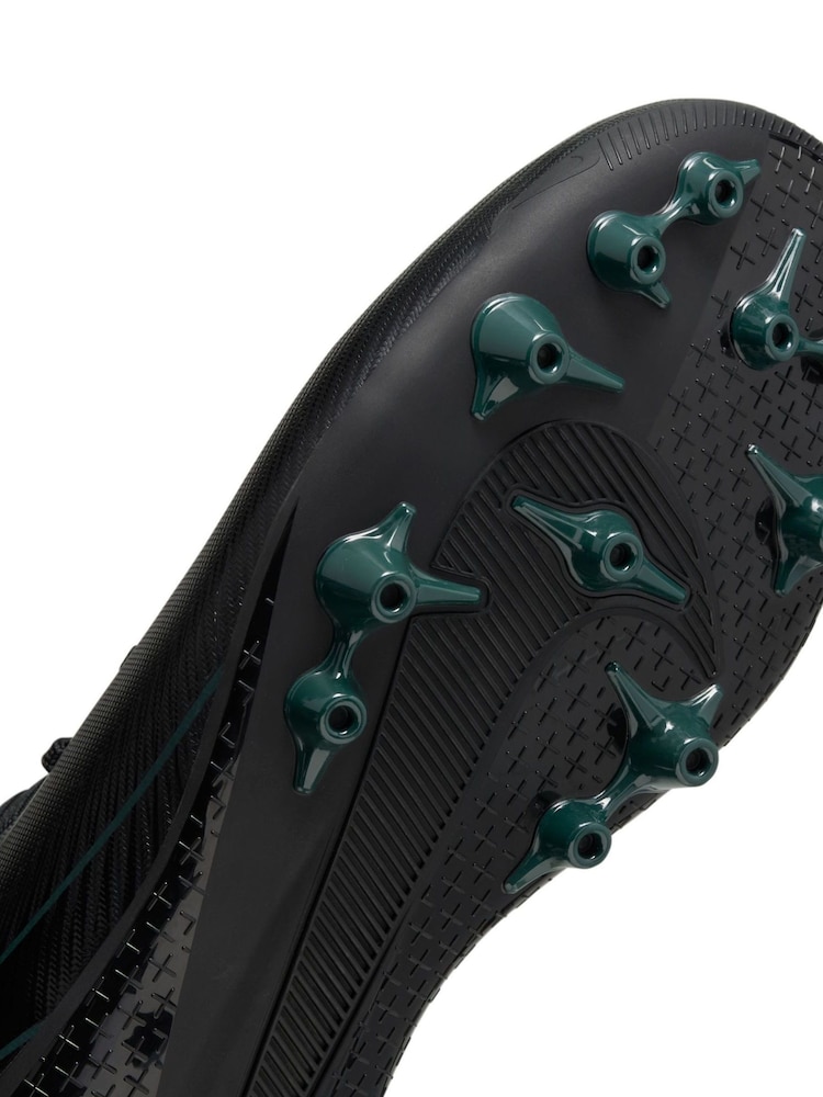 Nike Black/Green Kids Zoom Mercurial Vapor 16 Academy Artificial Ground Football Boots - Image 12 of 12