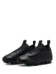 Nike Black/Green Kids Zoom Mercurial Vapor 16 Academy Artificial Ground Football Boots - Image 6 of 12