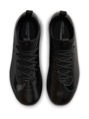 Nike Black/Green Kids Zoom Mercurial Vapor 16 Academy Artificial Ground Football Boots - Image 9 of 12