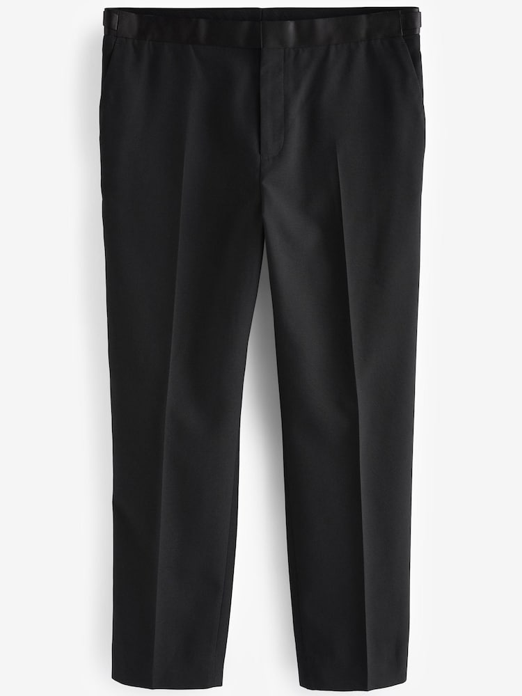 Black EDIT Oversized Wide Leg Tuxedo Trousers - Image 1 of 1
