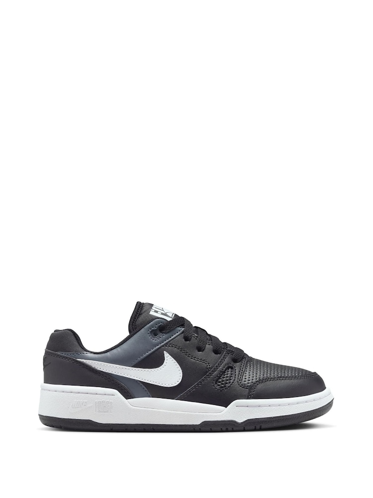 Nike Black Youth Full Force Low-Top Trainers - Image 1 of 8