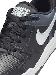 Nike Black Youth Full Force Low-Top Trainers - Image 7 of 8