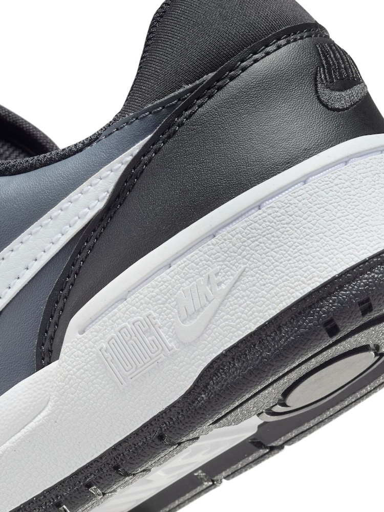 Nike Black Youth Full Force Low-Top Trainers - Image 8 of 8