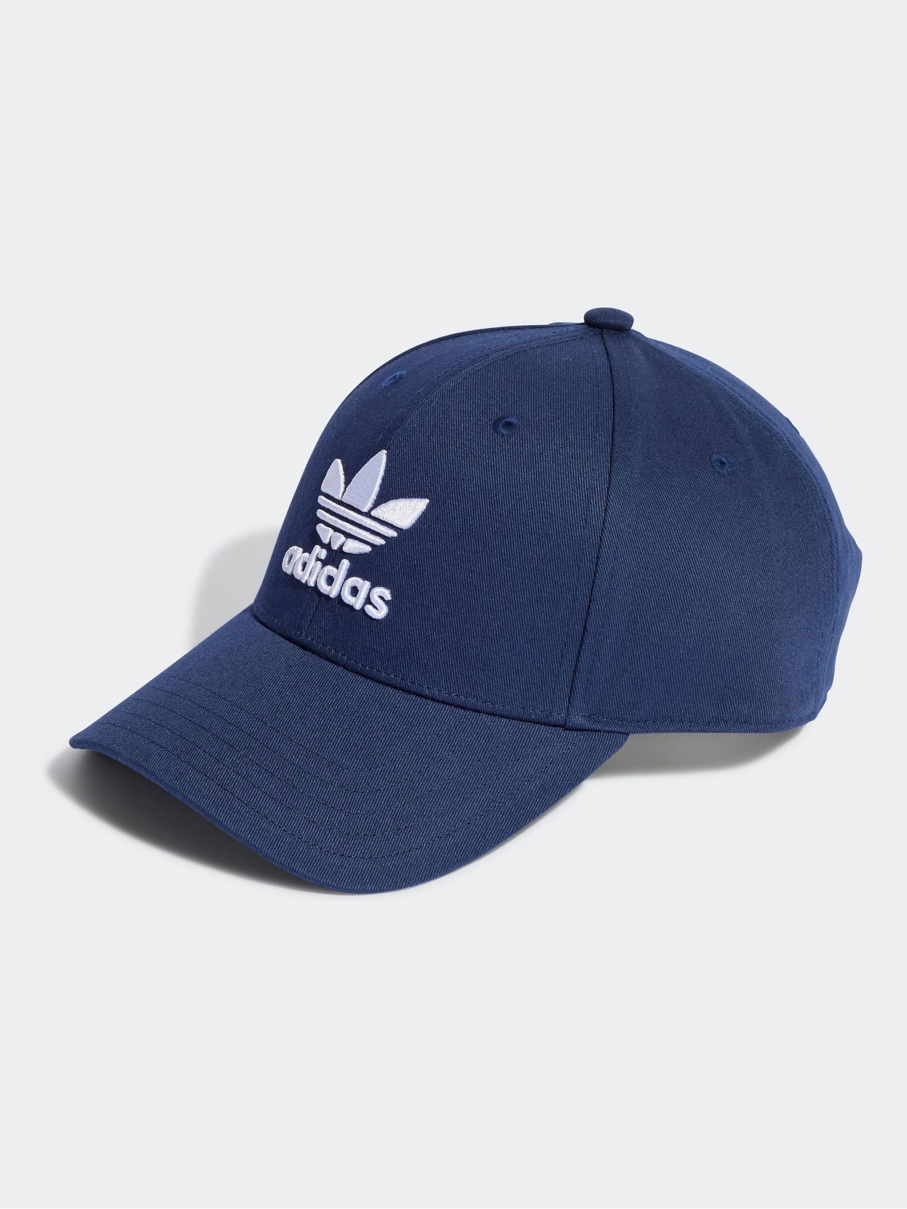adidas Originals Navy Trefoil 100% Cotton Baseball Cap - Image 1 of 4