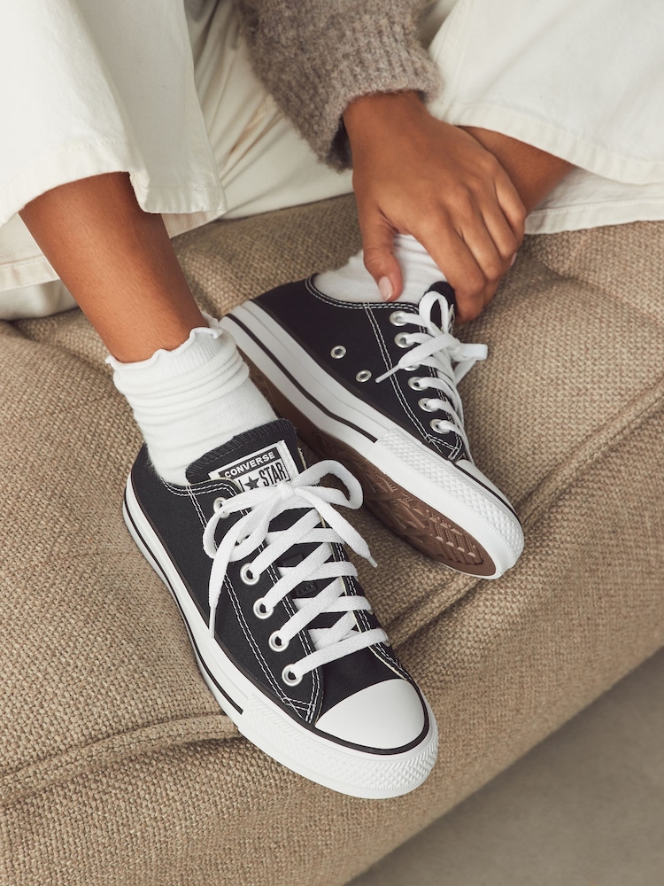 Schwarz - Converse Chuck Taylor All Star Ox Turnschuhe - Bild 1 von 13