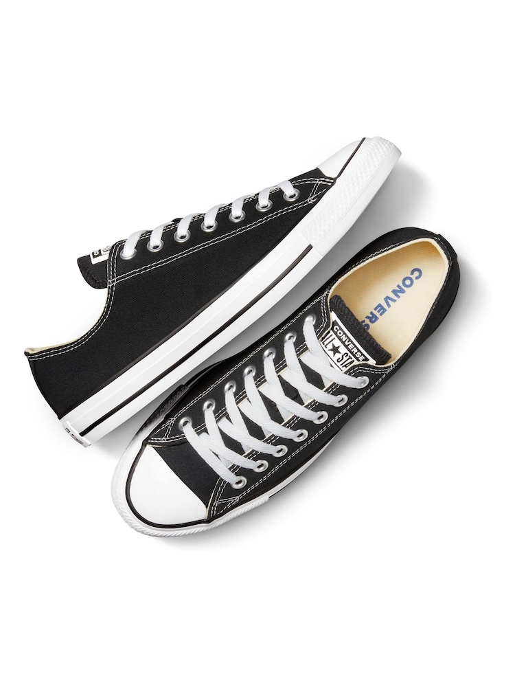 Converse Black Standard Fit Chuck Taylor All Star Ox Trainers - Image 9 of 13