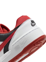 Nike Red/White Youth Full Force Low-Top Trainers - Image 11 of 11