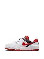Nike Red/White Youth Full Force Low-Top Trainers - Image 2 of 11