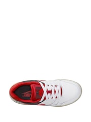 Nike Red/White Youth Full Force Low-Top Trainers - Image 3 of 11