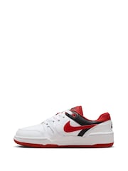 Nike Red/White Youth Full Force Low-Top Trainers - Image 4 of 11