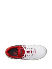 Nike Red/White Youth Full Force Low-Top Trainers - Image 5 of 11