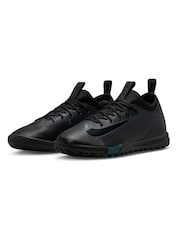 Nike Black/Green Kids Zoom Mercurial Vapor 16 Academy Indoor Court Football Boots - Image 3 of 9