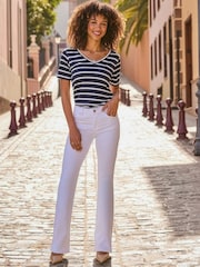 Sosandar Blue Stripe Premium T-Shirt - Image 2 of 4