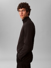Calvin Klein Pullover aus Premium-Baumwolle mit Viertelreißverschluss - Bild 3 von 7
