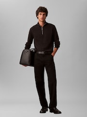 Calvin Klein Pullover aus Premium-Baumwolle mit Viertelreißverschluss - Bild 4 von 7