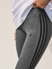 adidas Grey Sportswear 3 Stripes Leggings - Image 5 of 6