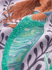 Purple Little Mermaid 100% Cotton License Pyjamas (9mths-8yrs) - Image 4 of 4