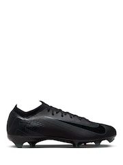 Nike Black/Green Adults Zoom Mercurial Vapor 16 Pro Firm Ground Football Boots - Image 1 of 11