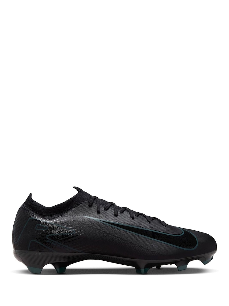 Nike Black/Green Adults Zoom Mercurial Vapor 16 Pro Firm Ground Football Boots - Image 1 of 11