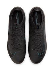 Nike Black/Green Adults Zoom Mercurial Vapor 16 Pro Firm Ground Football Boots - Image 8 of 11