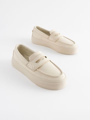 Cream Penny Loafers - Image 1 of 6