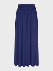 Bleu marine - HotSquash Navy/White Roll Top Maxi Jupe - Image 3 of 3