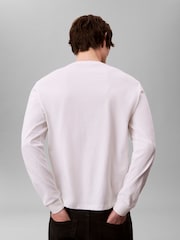 Calvin Klein White Relaxed Monogram T-Shirt - Image 2 of 7