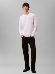 Calvin Klein White Relaxed Monogram T-Shirt - Image 6 of 7