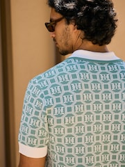 MAUVAIS Monogream Knit Polo Shirt - Изображение 2 6