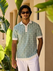 MAUVAIS Monogream Knit Polo Shirt - Изображение 4 6