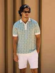 MAUVAIS Monogream Knit Polo Shirt - Изображение 6 6