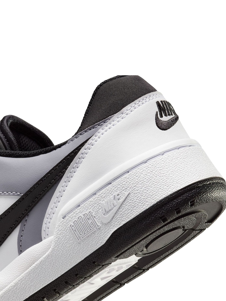 Nike White/Black Youth Full Force Low-Top Trainers - Image 12 of 12 Nike White/Black Youth Full Force Low-Top Trainers - Image 12 of 12