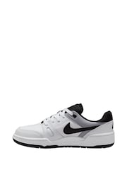 Nike White/Black Youth Full Force Low-Top Trainers - Image 4 of 14