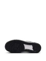 Nike White/Black Youth Full Force Low-Top Trainers - Image 5 of 14