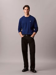 Calvin Klein Blue Relaxed Monogram T-Shirt - Image 1 of 5